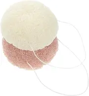 NOLITOY Makeup Sponge 2 Pcs Sponge Makeup Cleansing Tool Face Scrubber Spa Facial Face Cleansing Sponge Exfoliator Facial Cleansing Sponge Scrubber s Miss Face Brush Tomato