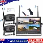 7" Digital Wireless Monitor DVR 2x Reverse Backup Camera Kit For Caravan Truck