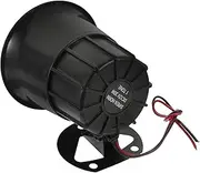 Alarm Horn Modification Pa Speaker for Vehicle Outdoor Pa Speaker Siren Alarm Outdoor Alarm Siren Air Horn Siren Speaker Car Acessory Pa Horn Pa Speaker for Truck Black Plastic