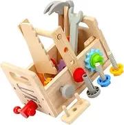 KOMBIUDA 1 Set Tool Set for Educational Toolbox with Realistic Tools Compact for Pretend Play Birthdays and Holidays