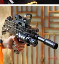 在飛比找樂天市場購物網優惠-透明UZI軟彈槍可發射EVA男孩吃雞滿配裝備玩具槍戶外對戰地