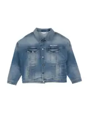 $560 Palm Angels Little Boy's & Boy's Denim Jacket - Blue White - Size 12 - NWT