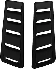 BELLIFFY 2pcs Car Hood Vent Covers Stylish Automotive Exterior Accessories for Engine Heat Dissipation Easy Installation Compatible with Various Brands and Models Design