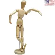 12'' Poseable Wooden Manikin Jointed Mannequin - Versatile - Multi-functional