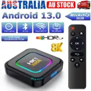 Android 13.0 TV Box Media Player Dual WIFI Quad Core 8K 4G+32G/64G Smart Stream