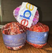 Mixed Lot Of 2.5 Rolls Premier Starry Nights Bulky-5 Ribbon Yarn 1.75 Oz 60 Yds