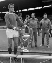 Old Trafford Manchester Manchester United's Bill Foulkes with the - Old Photo