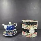 Old Tupton Ware Floral Garden Tea for One Set - Teapot & Cup & Saucer