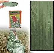 Emergency Sleeping Bag Portable Thermal Bivy Sack, Waterproof Survival Sleeping Bag Thermal Bivy Sack Survival Gear for Camping Hiking Outdoor Adventure