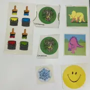 Vintage Tradeable Sticker Lot RARE 80s