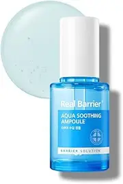 [Real Barrier] Aqua Soothing Ampoule 1.01 Fl. Oz., 30ml Hyaluronic Acid Serum | Redness Relief Face Serum for Sensitive Skin | Face Moisturizer for Dry Skin | Calming Chamomile Extract | Korean Skincare