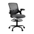 Office Chair Drafting Chairs Stool Computer Desk Studios Mesh Grey 39-GY