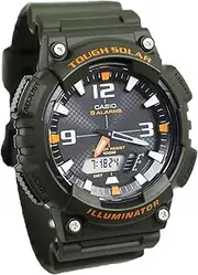 [Casio] AQS810W-3AV Tough Solar Powered Water Resistant Dual Time Display & Alarm, Multi, strap