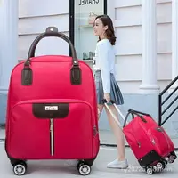 在飛比找樂天市場購物網優惠-拉桿旅行包男女手提行李袋大容量登機包短途輕便拉桿包