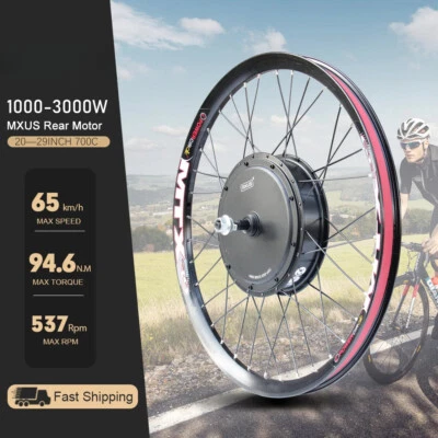 48/72V 1000W-3000W MTB Electric Bike Conversion Kit 20-29" 700C Motor Ebike Kit
