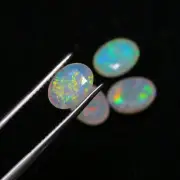 5X7 MM Oval, Faceted, Australian Opal Stones, Multicolor, Fire, Natural Opals