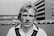 Barry Wood of Lancashire at Old Trafford Cricket Ground in Manches- Old Photo
