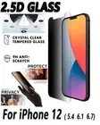 Privacy tempered Glass screen protector for Apple iPhone 12, Mini, PRO, PRO MAX