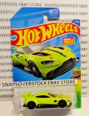 2022 HOT WHEELS LIME GREEN ASTON MARTIN VANTAGE GTE, #238 NEW 1ST RELEASE MODEL