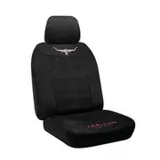Sperling R.M.Williams Jillaroo Suede Seat Covers - Black, Front - CD180.102C TMRMWJLBLK