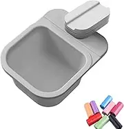 UpTuoLi Rotatable Clip-on Mini Garbage Can with Trash Bag - Clipped Under Dinner Desk or Table Counter, Small Waste Basket Tiny Trash Bin