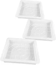 CAXUSD Walkway Concrete Molding 3pcs Paver Molds DIY Garden Stepping Stones Patio Paver Molding
