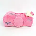 【震撼精品百貨】HELLO KITTY 凱蒂貓~日本SANRIO三麗鷗 KITTY絨毛面紙套-復古系列粉*56177