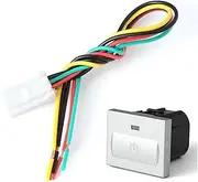 AMGHCGTEEW 12V Silvery Car LED Radar Fog Light Heat Steering Wheel Power Mirror Heat Switch Button Fit for Ford Focus 2 2004-2010 Mk2 Transit(Power Supply)