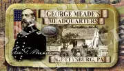 George Meade Headquarters Gettysburg, Pa Civil War themed LARGE Iron on patch
