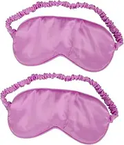 SAFIGLE 2Pcs Silk Eye Mask Sleep Mask for Deep Sleep Comfortable Shading for Travel Yoga and Napping Present for Adults