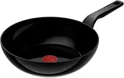 Tefal, Renew Black Induction Ceramic Wok, 28cm, C4321923, Fixed Handle Aluminium, Inoceram Technology for Non-Stick Ceramic Coating, Thermo Signal Technology, Eco Designed, Suitable for All Cooktops