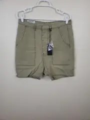 One Teaspoon Mens Canvas Militare Bunker Shorts Size 30