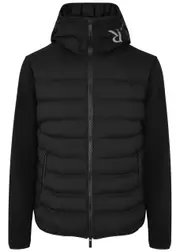 Moncler Quilted Shell and Cotton Jacket - Black - L L
