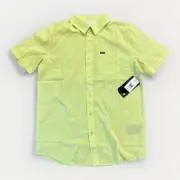 Volcom Patterson Short Sleeve Button Up Shirt Men’s Medium Woven Green