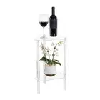 Acrylic Side Table Acrylic Polygonal Table Small Space Corner Side Table Easy