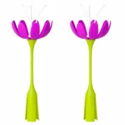 2PK Boon Stem Drying Rack Accessories Baby/Kids f/ Lawn/Grass Countertop Magenta