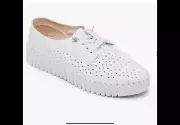 TS TAKING SHAPE Lasercut Flex Brogue Shoes Sneakers White BNIB RRP $129