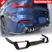 For BMW G02 X4 F98 X4M LCI 2019-24 Real Carbon Rear Bumper Diffuser Lip Spolier (for: BMW)