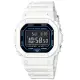 【CASIO 卡西歐】G-SHOCK 藍牙 經典方形/42mm/白(DW-B5600SF-7)