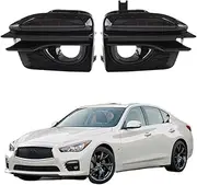 LED DRL Daytime Running Light Front Driving Fog Lamp with Turn Signal Assembly Accessories Compatible With Infiniti Q50 Sport 2014 2015 2016