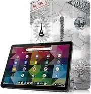 [Acphtab] Case for Lenovo Chromebook Duet 10.1 inch 2020, Tri-fold Smart Slim Lightweight Multiple Angle Stand Folio Case with Auto Wake/Sleep (Tower)