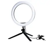 10 Inch Mobile Phone Live Fill Light with Tripod LED Ring Light Desktop Selfie Beauty Photo Shooting Light