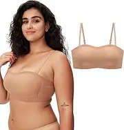 [My Siesta] Convertible Strapless Bra – 2-in-1 Wireless Comfort – Seamless, Breathable & Lightweight – Adjustable for All-Day Wear