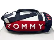 NEW! TOMMY HILFIGER Large Travel Duffle Bag-Navy/White/Red