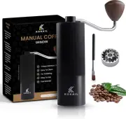 Manual Coffee Grinder | 7-Star Stainless Steel Conical Burr | Adjustable Coarsen