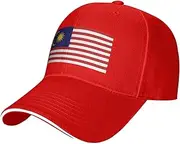 Support Malaysia Flag Hats Malaysia Cap for Malaysian Men Women Adjustable Baseball Cap Hat