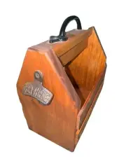 Wood Beer Bottle Carrier With Opener Attached ~ Six Pack “Superpower” Handmade