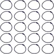 uxcell 50Pcs 5 Inch Ball Bead Chain, Metal Ball Chain with Connectors for Keychain Hanging Ornament Tag Jewelry Necklace Christmas Decoration,Dark Purple
