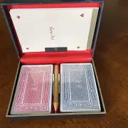 GRIFFON Box Playing Cards Case Holds 2 Sealed Decks Made in Sweden Vintage