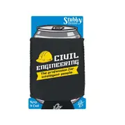 Civil Engineering - Funny Novelty Stubby Holder With Base